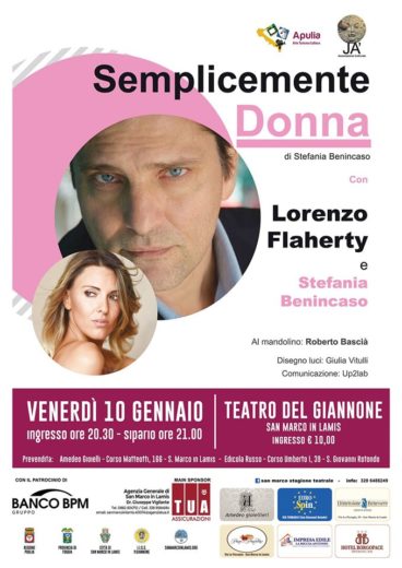 Al teatro Giannone di San Marco in Lamis va di scena Semplicemente Donna