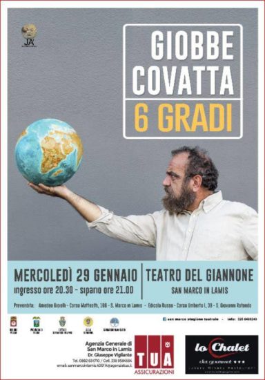 Giobbe Covatta al Teatro Giannone di San Marco in Lamis