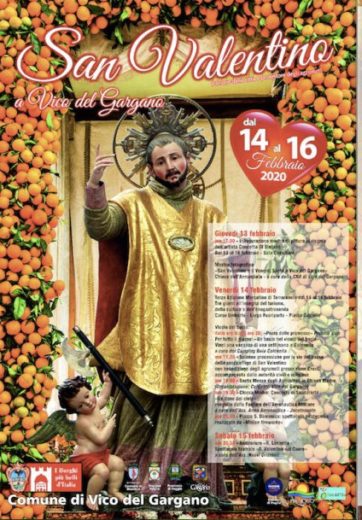 San Valentino a Vico del Gargano tra il cuore, i baci e gli agrumi