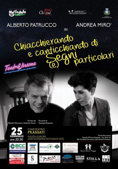 Sabato 25 nuovo appuntamento della rassegna teatrale “ TEATROVISIONE”