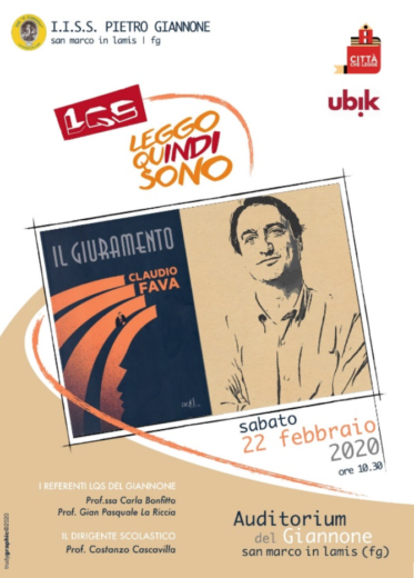 I giovani lettori del Giannone incontrano Claudio Fava