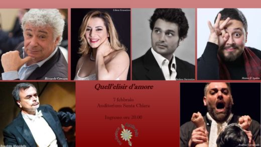 Il Sangiovannese Matteo D’Apolito all’Auditorium Santa Chiara di Foggia con “QUELL’ELISIR D’AMORE”