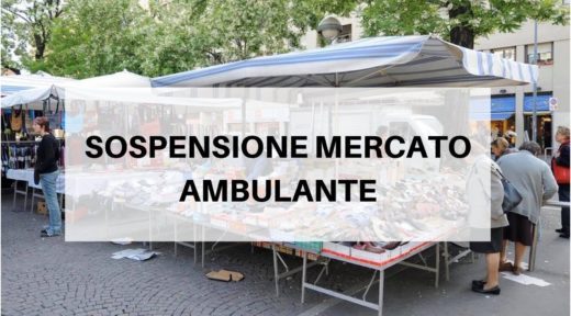 Sospensione mercato ambulante del venerdì