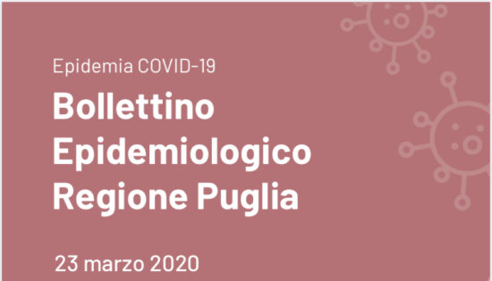 Bollettino epidemiologico Puglia