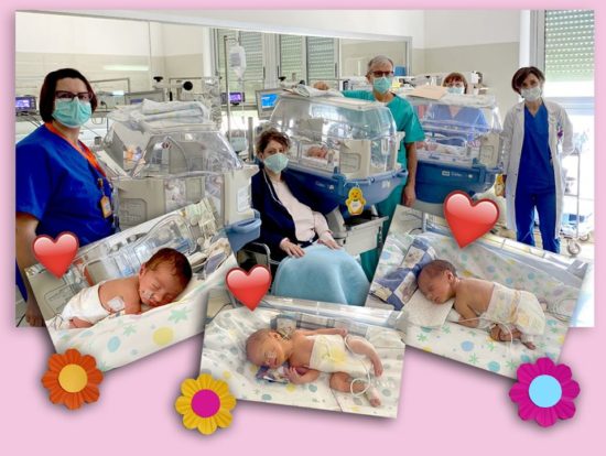 Tre gemelline nate a Casa Sollievo della Sofferenza “la vita continua, non aspetta”