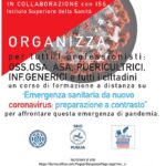 Coronavirus- Corso di formazione a distanza per OSS e cittadini”