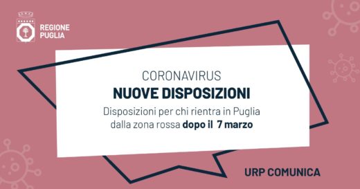 “CORONAVIRUS “ nuove disposizioni del Presidente del Consiglio
