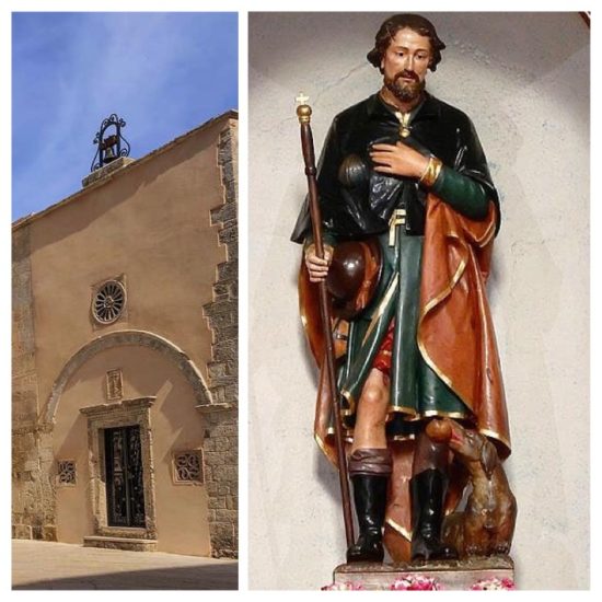 A Monte Sant’Angelo, la cappella barocca di San Rocco, santo pellegrino,conosciuto come il protettore contro le epidemie.