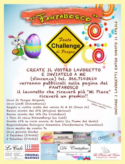 Vincenza Dell’Olio propone una bella iniziativa per il periodo Pasquale