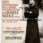 XXVI anniversario della morte di Fra Daniele Natale