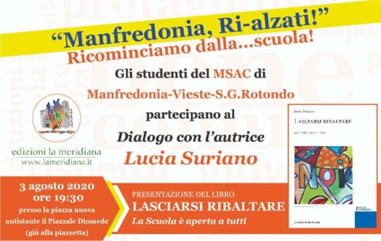 Lucia Suriano, presenterà il suo libro “Lasciarsi Ribaltare
