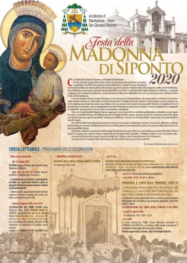 Programma 2020 della festa della  Madonna di Siponto