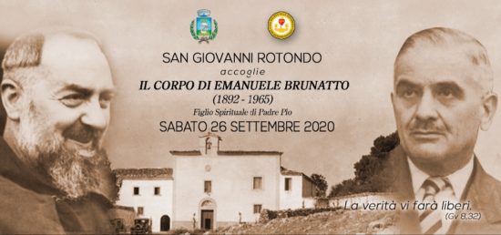 Il corpo di Brunatto ritorna da Padre Pio