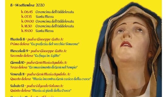 A San Giovanni Rotondo si festeggia, il 15 settembre, la Madonna Addolorata