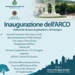 Sarà inaugurato l’Arco dell’arch. Antonio Pio Saracino