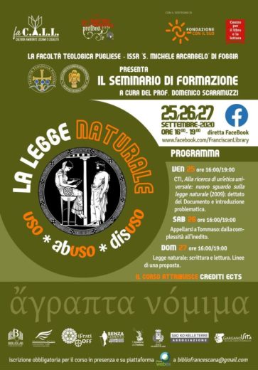 La legge naturale: uso, abuso, disuso