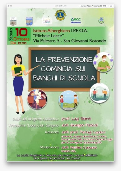 Il prof. Pierluigi Lopalco a San Giovanni Rotondo