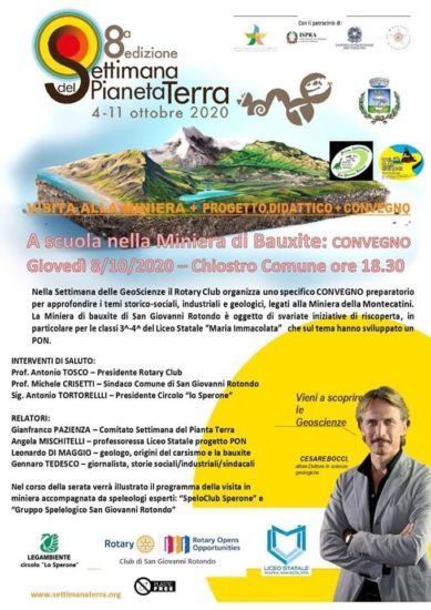 Anche a San Giovanni Rotondo si svolgerà l’ottava edizione della Settimana del Pianeta Terra