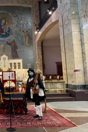 Le Zampognare di Puglia di San Giovanni Rotondo si sono esibite nel Santuario di Padre Pio