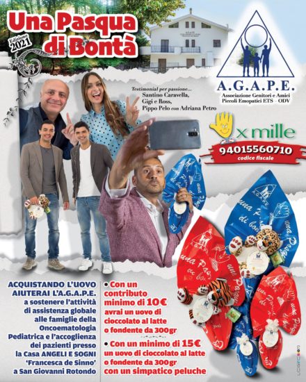 Grande iniziativa A.G.A.P.E. “Una Pasqua di Bontà”