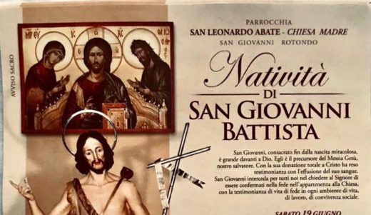 Programma religioso festa di San Giovanni Battista