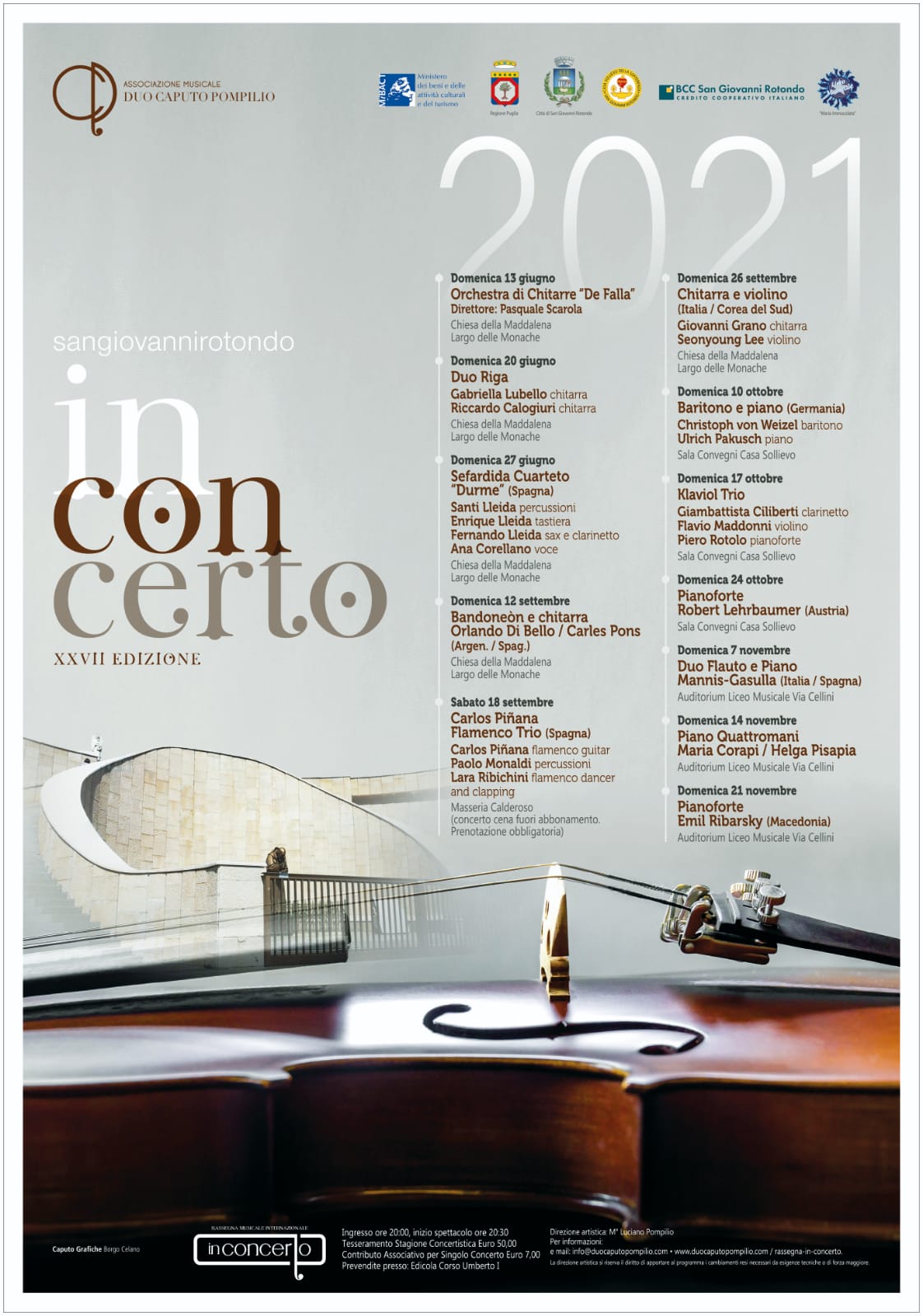 Continua la rassegna Musicale Internazionale In Concerto San Giovanni