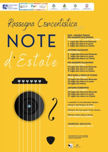 “Note d’Estate” la rassegna musicale