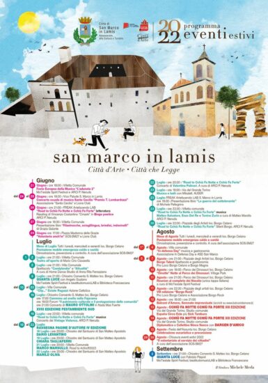 𝗦𝗔𝗡 𝗠𝗔𝗥𝗖𝗢 𝗜𝗡 𝗟𝗔𝗠𝗜𝗦: 𝗣𝗿𝗼𝗴𝗿𝗮𝗺𝗺𝗮 𝗲𝘃𝗲𝗻𝘁𝗶 𝗲𝘀𝘁𝗶𝘃𝗶 𝟮𝟬𝟮𝟮