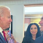 L’architetto e designer garganico, Antonio Pio Saracino con il Presidente degli Stati Uniti Joe Biden
