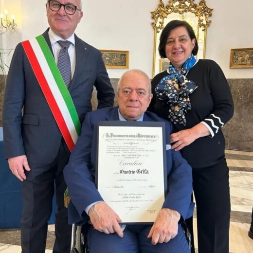 Il sangiovannese Onofrio Grifa insignito del titolo di “Cavaliere al merito della Repubblica Italiana”