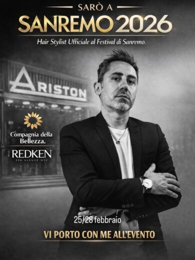 Il sangiovannese Michele Savino Hair Stylist nel backstage di Sanremo